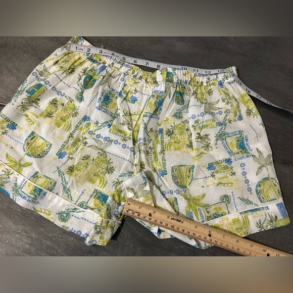 NWT Calypso St. Barth Carpe Diem Palm Top And Shorts Pajama Lounge Set - Picture 7 of 12